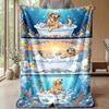 Underwater Adventure Dog 1 Theme blanket Lightweight Warm Flannel Blanket Decorative Throw Blanket for Home Decoration