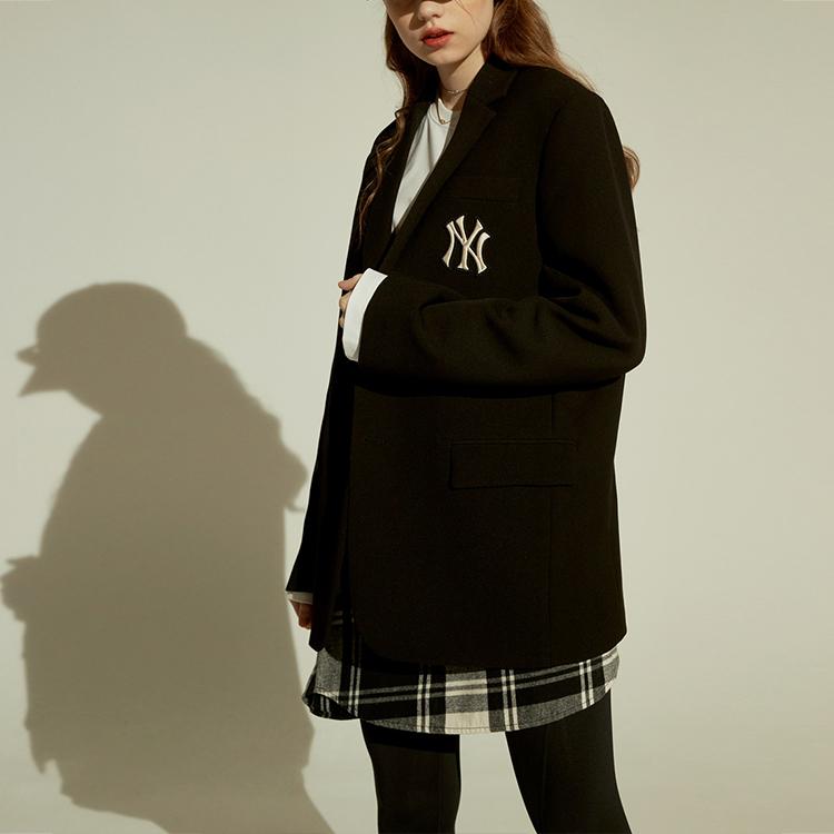 Новые мужские деловые костюмы MLB New York Yankees Унисекс Черный 31JK01061-50L