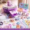 Детские игрушки для трансграничной торговли: Постоянно меняющаяся Волшебная Шкатулка DIY Украшения и Сундук с Сокровищами с Материалами для Дневника для Девочек