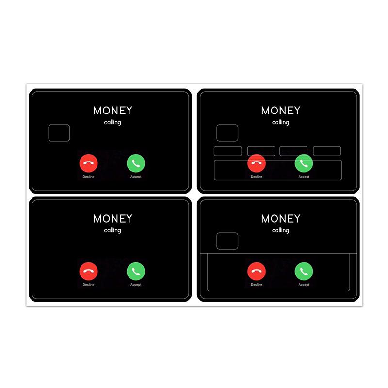 4 шт. Защитные наклейки DIY дорожные карточки наклейки индивидуальность не выцветают практичная кредитная карта кожа устойчива к царапинам