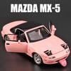 1:32 MAZDA MX-5 Спортивный Автомобиль из Сплава Модель Литье под Давлением Металл Гоночный Автомобиль Модели Транспортных Средств Звук Свет Симуляция Коллекция Детские Игрушки Подарок