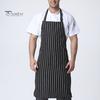 Маслостойкий фартук шеф-повара Водонепроницаемый фартук для уборки Полосатый дизайн Регулируемый Полиэстер Хлопок с карманами для инструментов Износостойкий для мужчин женщин Масляные пятна