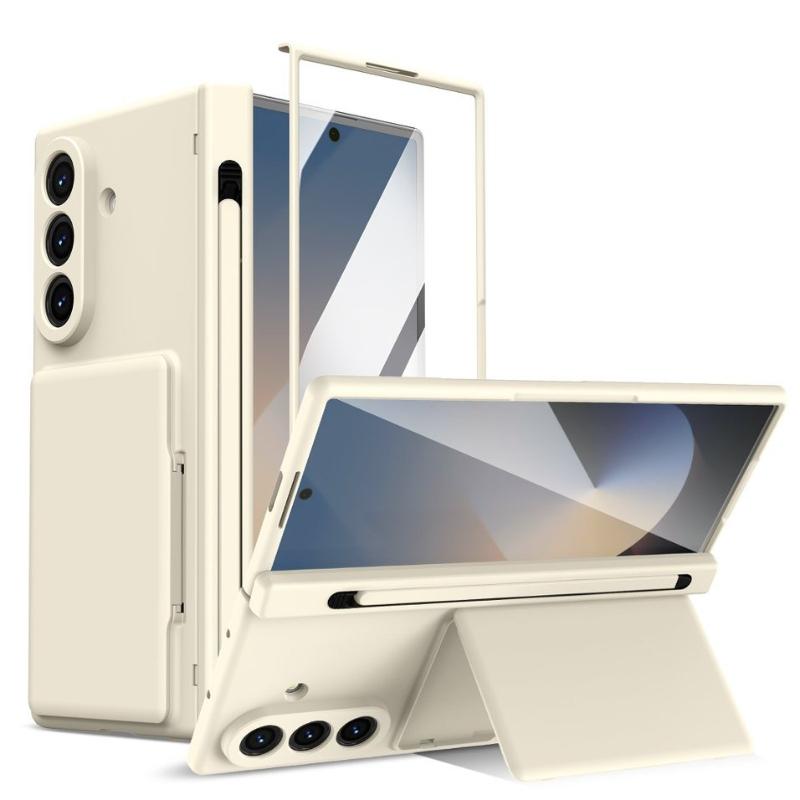 For Samsung Galaxy Z Fold 8 Ultra Fold 7 6 5 4 3 Hinge Protection With S Pen Screen Protector Wallet Card Slot Holder Phone Case