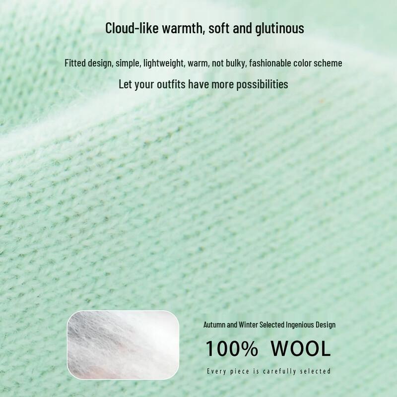 SNOWFLYING Kids' Pure Wool Crewneck Sweater