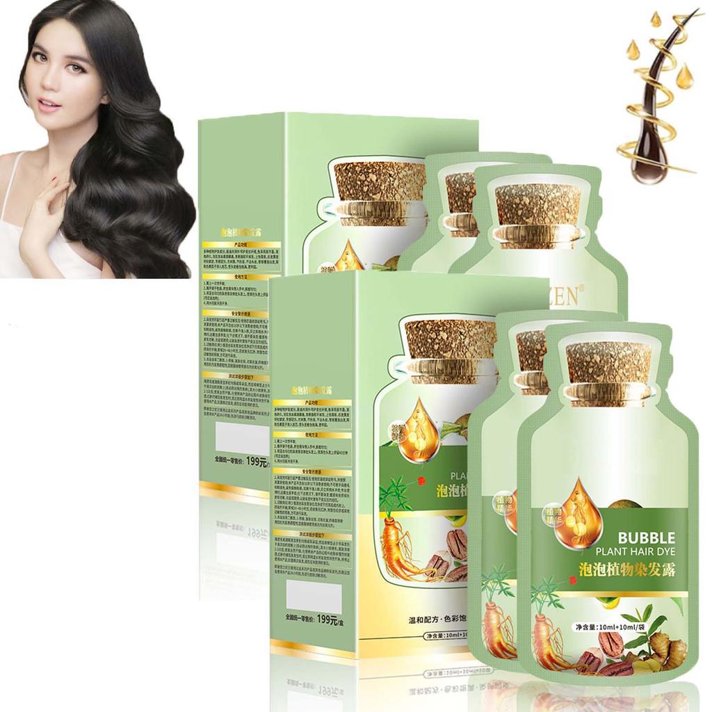 Краска для волос Huang Yi Bubble Plant, Натуральная растительная краска для волос, Новая краска для волос Botanical Bubble, Краска для волос Plant Bubble, Tinte Vegetal Natural Para El Cabello