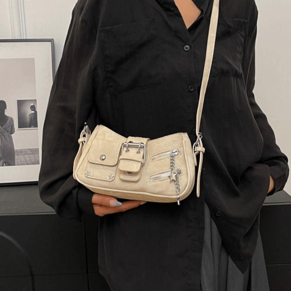 Star Spicy Girl Shoulder Bag Handbag Retro Crossbody Bag Portable Y2K Underarm Bag Shopping