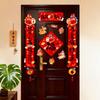 Magnetic Horse Year Couplet 2026 Collection Lucky Door Stickers Chinese New Year Decor Tassel Pendant Horse Year Banner