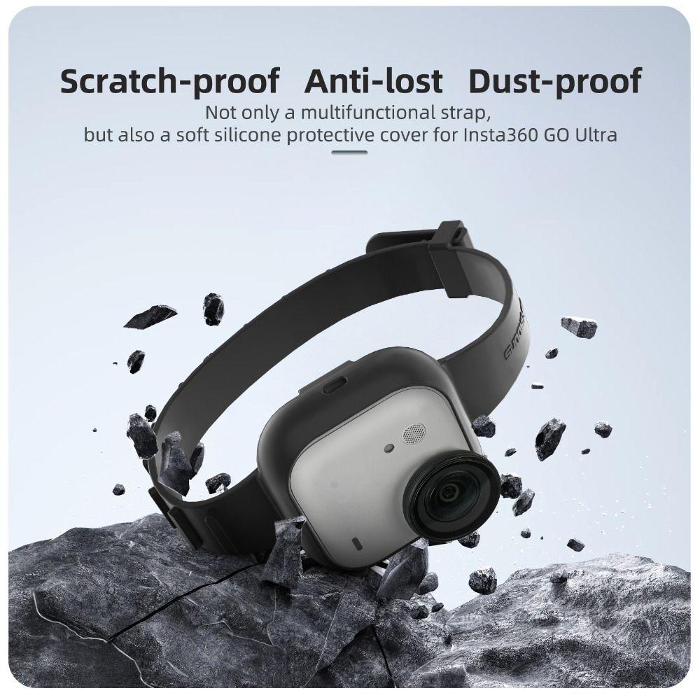 Silicone Wristband Multifunctional Camera Expansion Mount for Insta360 Go Ultra Camera Accessories