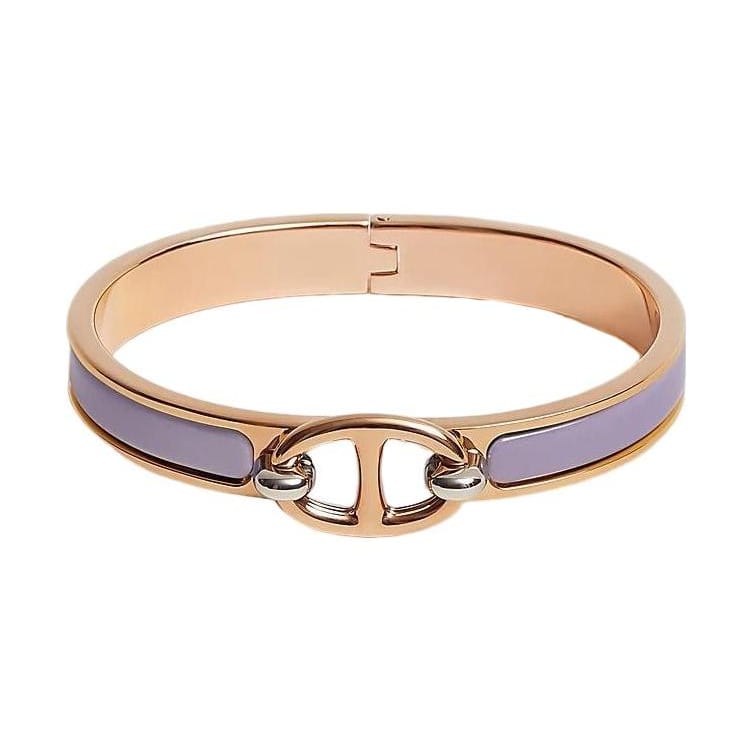 HERMES Rose Gold Bangles Women's Lilac H209000FO47PM