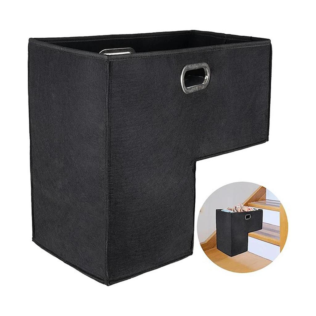 Foldable Staircase Basket Baskets with Handles for Carpeted Stairs