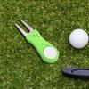 Инструмент для гольфа Divot Складной инструмент для ремонта Divot с магнитным прочным всплывающим маркером для мяча из нержавеющей стали Вилы для игроков в гольф