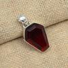Red Garnet Gemstone 925 Sterling Silver Jewelry Unique Handmade Pendant