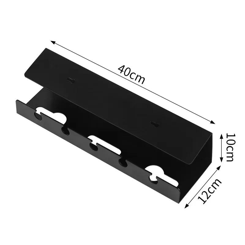 Under Desk Cable Management Tray No Drilling Clamp Mount Sturdy Spacious Cord Power Strip Holder Desk Cord Organizer Supplies