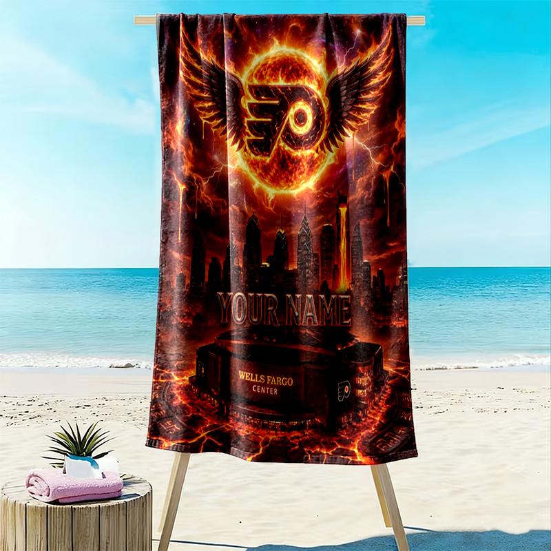 Wings Custom Name Text Personalized Beach Towel, Quick-drying, Easy to Care for, Suitable for Both Fitness and Beach Vacations,Sports Essential