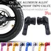 Aluminum Zinc Zinc Alloy Tubeless Valve Valves Stem Cap Motorcycle Valve Stem CNC Motorcycle Rim 90 Degree