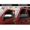 2X For 2014-2018 Chevy Silverado / GMC Sierra GLOSS BLACK Top Half Mirror Covers