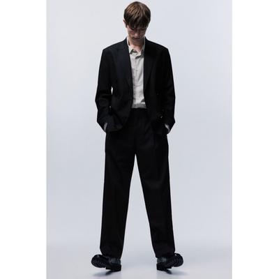 Брюки HM Suit Pants свободного кроя черного цвета