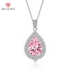 Zircon Drop Pendant Necklace Multiple Colour Fashion Wedding Engagement Jewelry