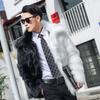 Faux Fox Fur Coat Men's Faux Fur Coat Windbreaker Plush Coat