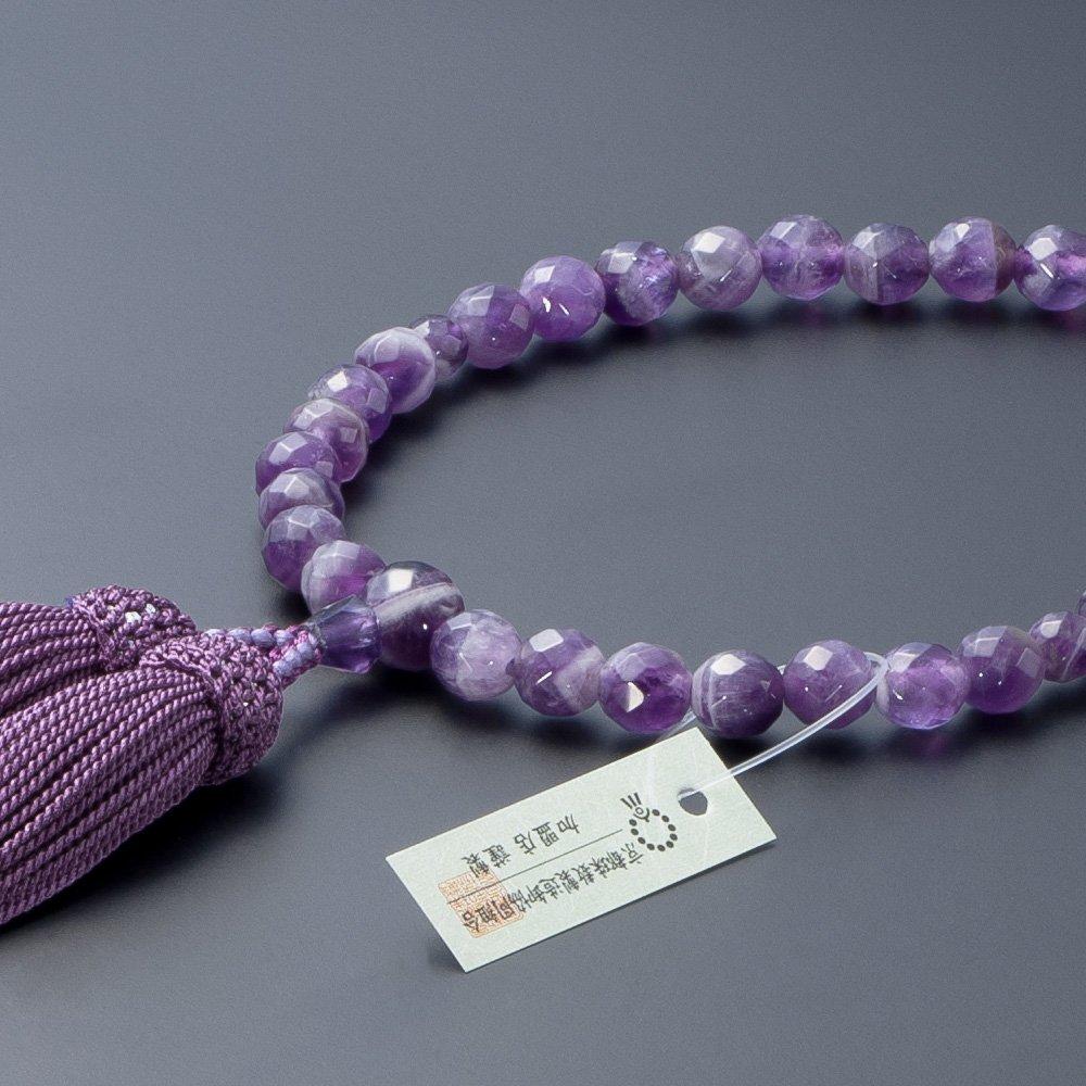 Алтарный магазин Takita Kyoto Молитвенные четки для кварца, ограненные из чистого шелка, мешочек для бус, которые могут использовать все, сертификат включен [буддийский]