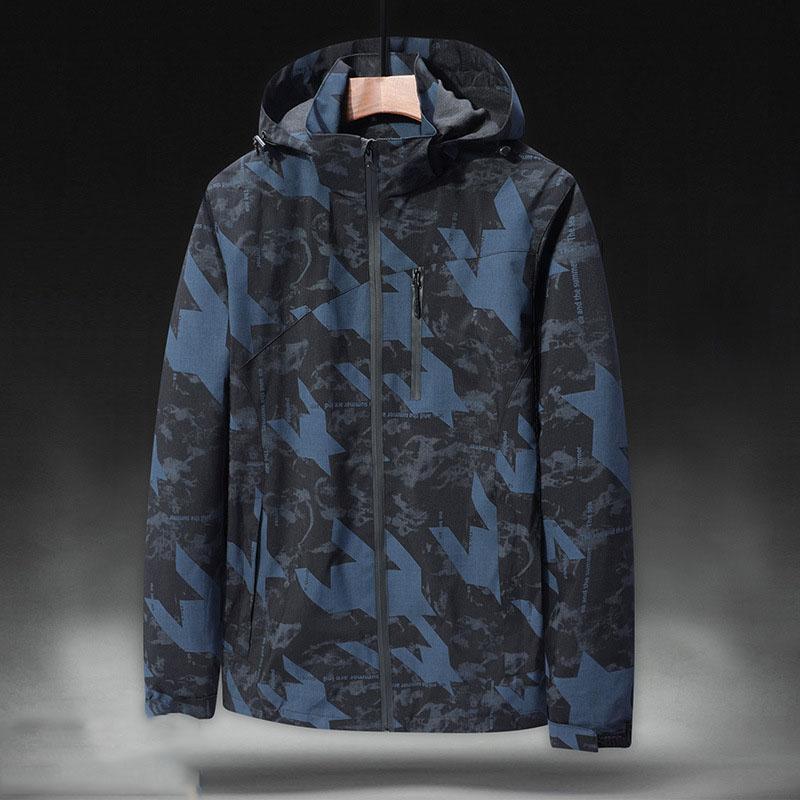 Куртки ветровки мужские больших размеров 45-130 кг 5XL 6XL 7XL уличное ветрозащитное непромокаемое пальто одежда больших размеров Jaqueta