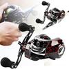 SOUGAYILANG Casting Fishing Reel 17+1 Ball Bearings 7.2:1 Gear Ratio Black & Red  Fishing Wheel