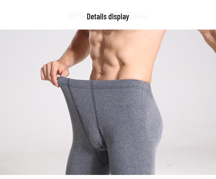 Мужские брюки из хлопчатобумажной шерсти с высокой талией — легкие, свободного кроя, идеально подходят для весны и осени.