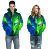 3D Wolf Lion Digital Printing Couple Hoodie Outfit Long Sleeve Hooded Sweatshirt Animal Loose Pocket Casual Women Men's Pullover Outerwear