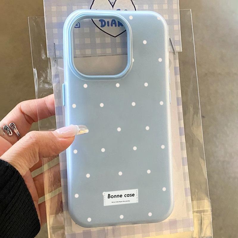 Милый дизайн в белую горошек Чехол для телефона для Xiaomi Redmi Note 14 13 12 Pro Plus 5G 12S 11 10 Redmi 14C 13C 2-в-1 Матовый чехол