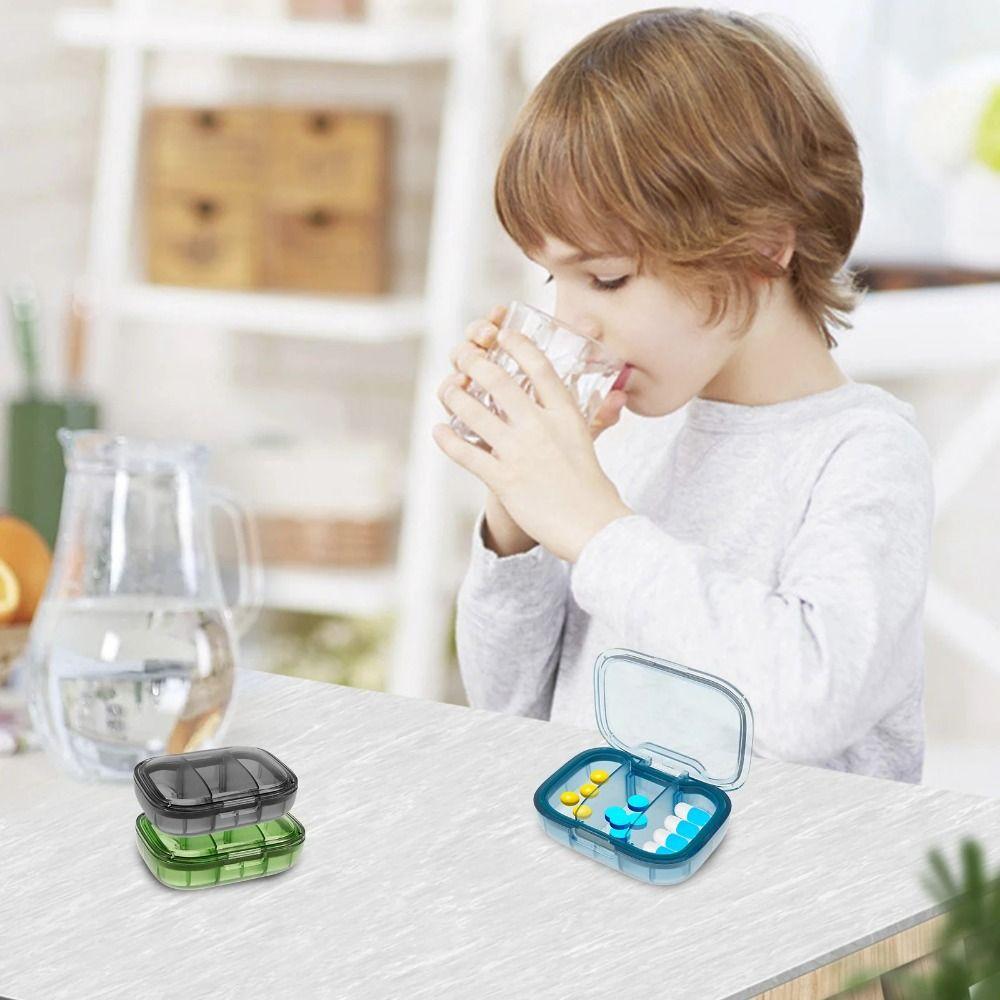 3-секционная портативная таблетница многоразовая ежедневная таблетка компактный контейнер для таблеток для домашнего использования