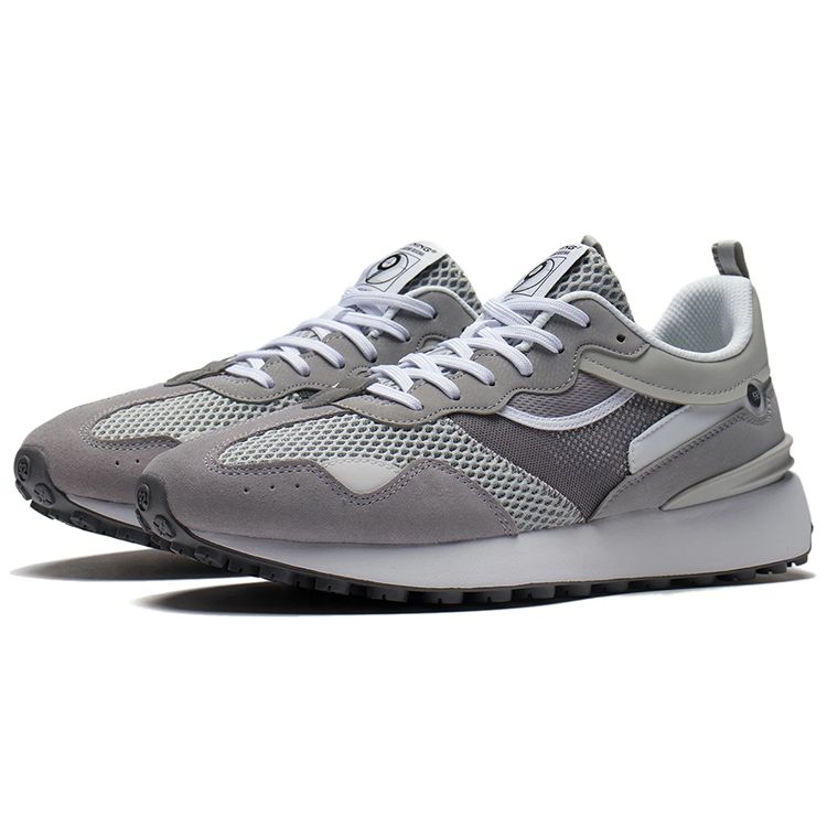 Li Ning Fangyuan Classic Non-Slip Wear-Resistant Low-Top Sports Casual Shoes Men Sneakers Gray AGCS017-2
