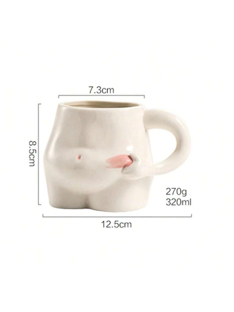 Cute Pinch Belly Cup Ceramic Milk Coffee Cup Creative Birthday Funny Water Cup Unique Design Sense Mark Cup