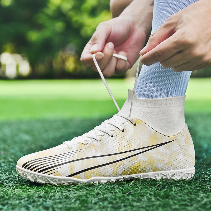 35-47 Мужские футбольные бутсы TF Резиновая мягкая подошва со сломанными ногтями Женские профессиональные тренировочные кроссовки с искусственным покрытием Детские футбольные бутсы