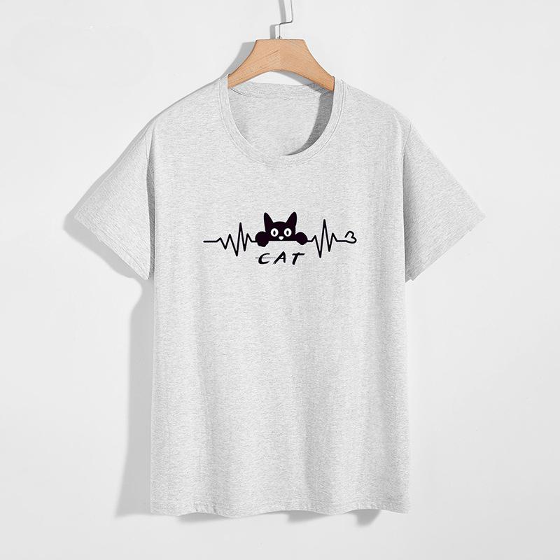 Футболки из хлопка, летняя новая мужская футболка с коротким рукавом, свободная футболка с большим модным рисунком и коротким рукавом