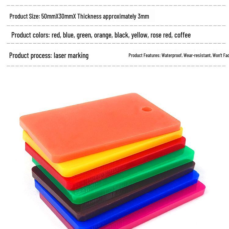 Водонепроницаемый акриловый бейдж с именем на заказ с зажимом и биркой для подвешивания для студентов, идеально подходит для сушки одежды