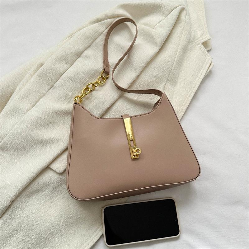 High-End Textured Solid Color Women's Crossbody Bag - Versatile Large Capacity Fashion Shoulder Bag