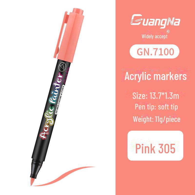 Acrylic Water-Based Paint Marker Pen for DIY, Graffiti, Body Painting - Soft Head Hand Account Painting Pen