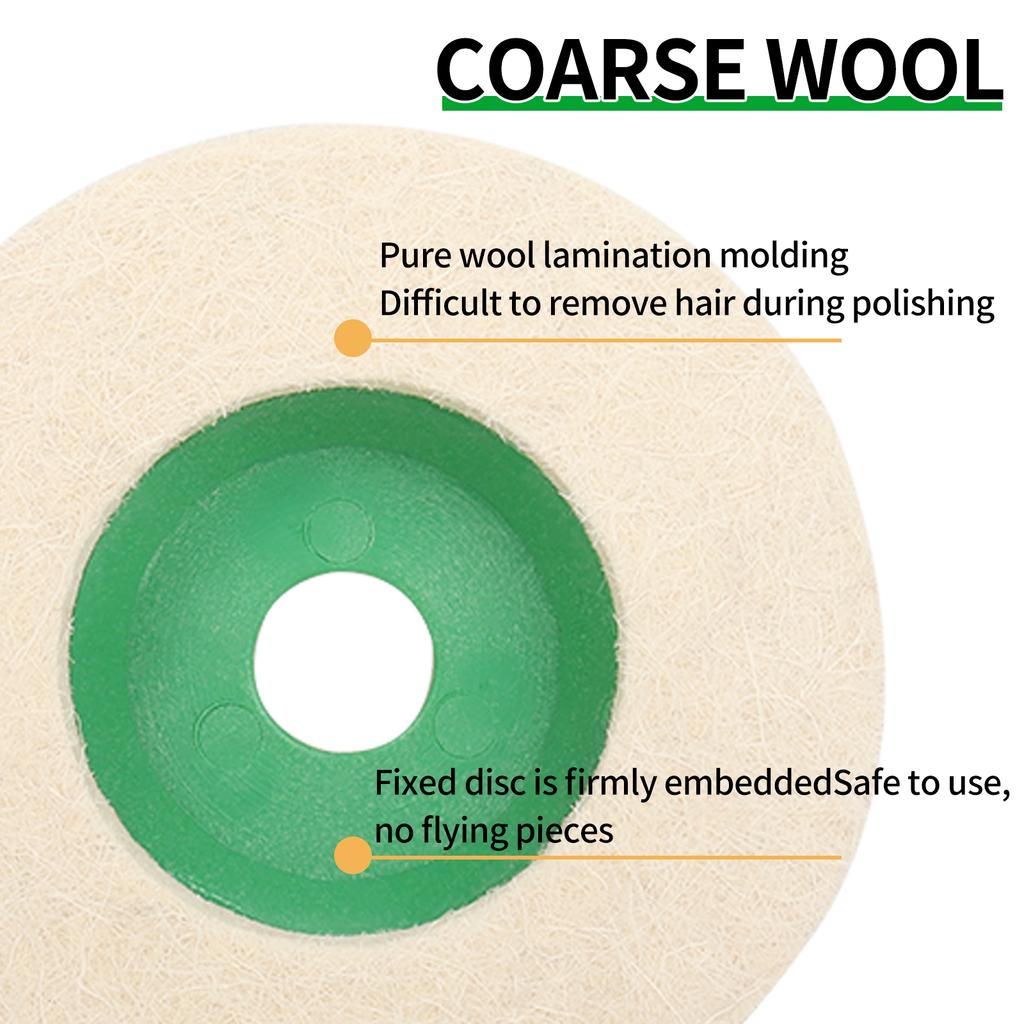 Polishing Pads Wool Felt Polishing Pad Disc 100mm Angle Grinder Buffing Pads For Glass Metal Polish Repairing Tool