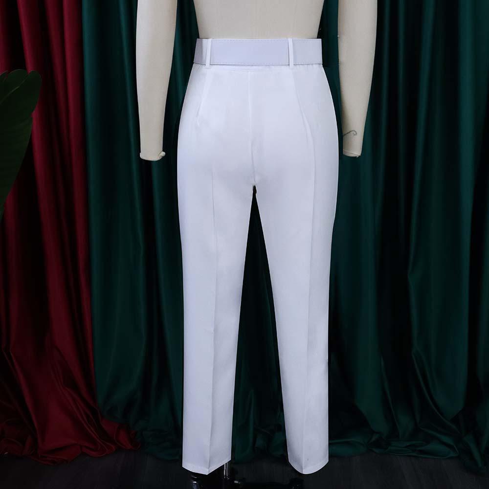 Европейские и американские женские повседневные брюки с высокой талией и эффектом похудения для весны/лета/осени.