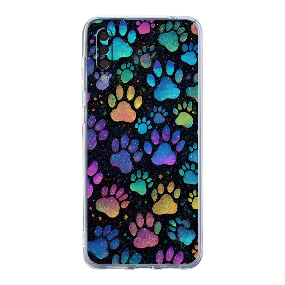 Чехол для телефона Samsung A56 A36 A26 A16 A14 A12 A22 A32 5G A34 A42 A52 A54 A50 A70 A72 A40 A20E A20S A04S A06 Cover Лапка собаки