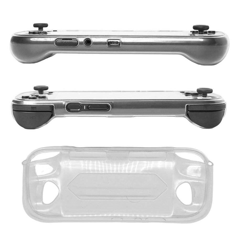 Protective TPU Case for AYN Odin 3, Anti-Slip Shockproof Gaming Handheld Cover, Full Access Cutouts, Clear/Smoke Black