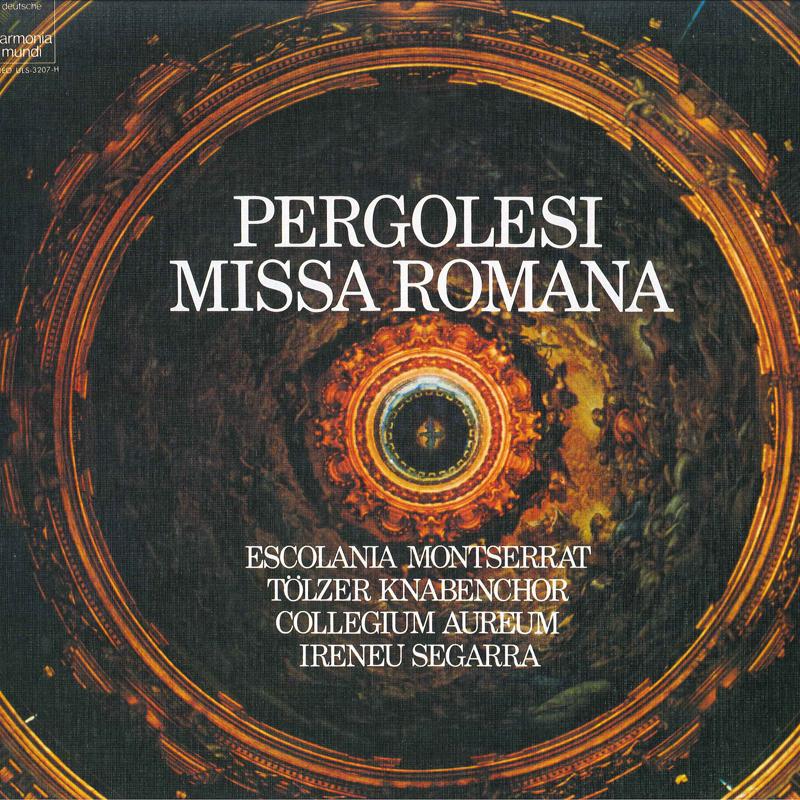 LP Record ESCOLANIA MONTSERRAT, TOLZER KNABEN - Pergolesi: Missa ROMANA ULS3207H DEUTSCHE HARMON Japan Classical Used