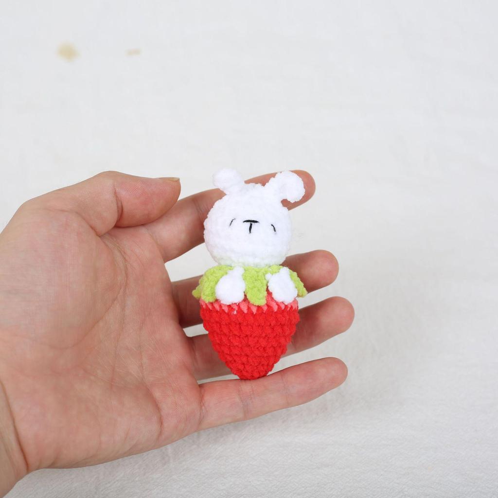Плюшевый брелок в виде фруктового кролика - Милые подвески в виде арбуза, лимона, моркови, груши и клубники для детских сумок