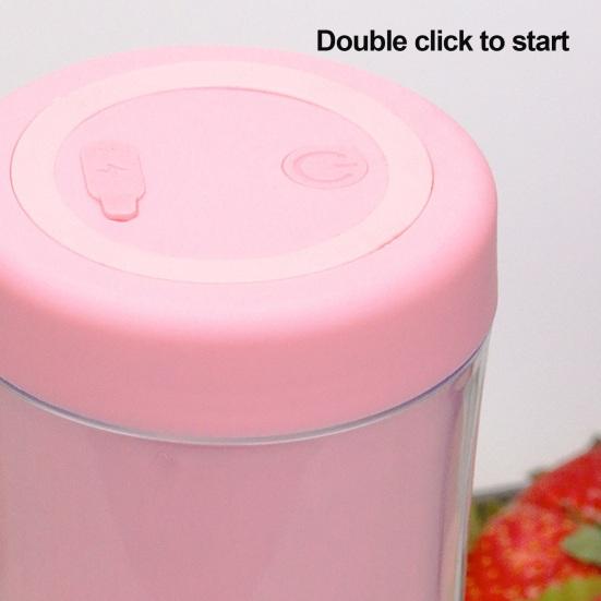 Портативный блендер для коктейлей и смузи, перезаряжаемая соковыжималка объемом 420 мл, бытовая электрическая соковыжималка, беспроводной блендер для смузи