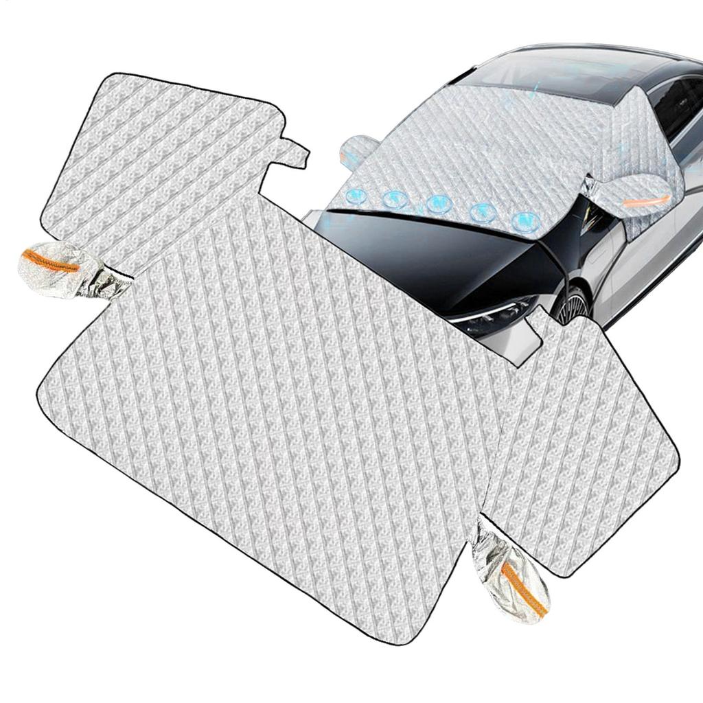 Чехол на лобовое стекло из алюминиевой фольги для автомобиля, зимний щит от льда и снега, магнитная защита капота, защита лобового стекла от льда для внедорожников, автодомов