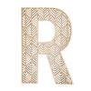 Large Wooden Letter - R - Wood - Openwork - To Decorate - 24 Cm - Creative Hobbies