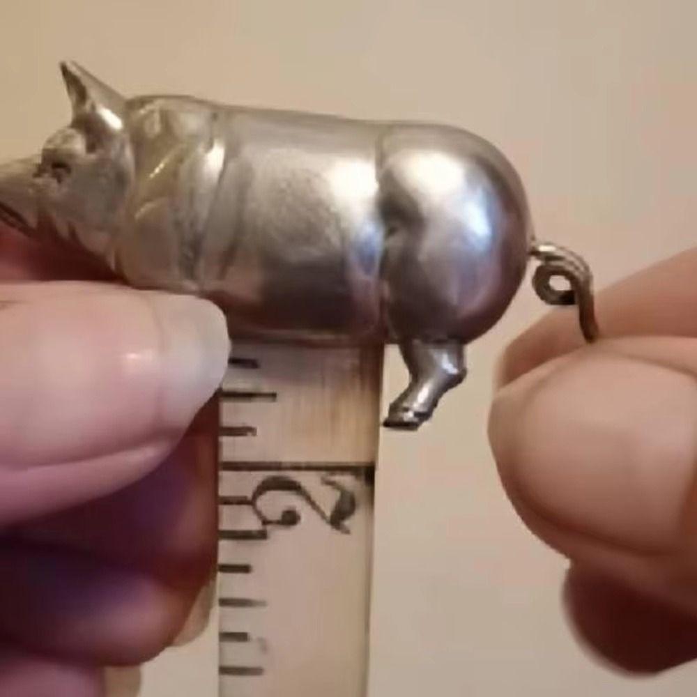 Cute Design Pigs Figurine Measuring Collectible Figurine Animal Mini Tape  DIY Projects