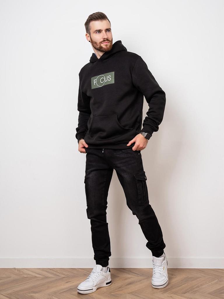 Трикотажное теплое худи  с принтом ISSA Plus