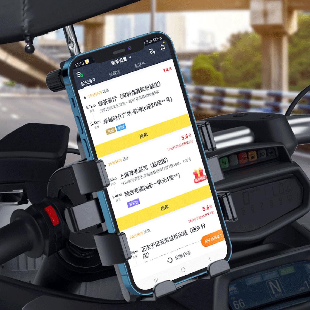 Universal Motorcycles Bicycle Umbrella Holder Waterproof SunshadePhone Navigation Bracket Mini Cycling Stand Accessories