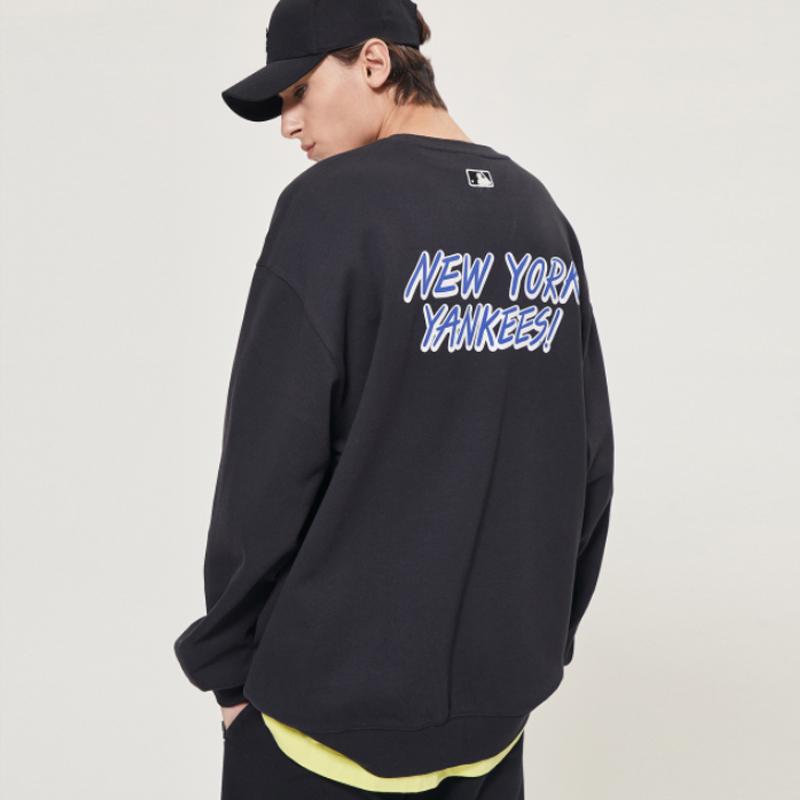 New MLB New York Yankees Sweatshirts Unisex Black 31MT04941-50L